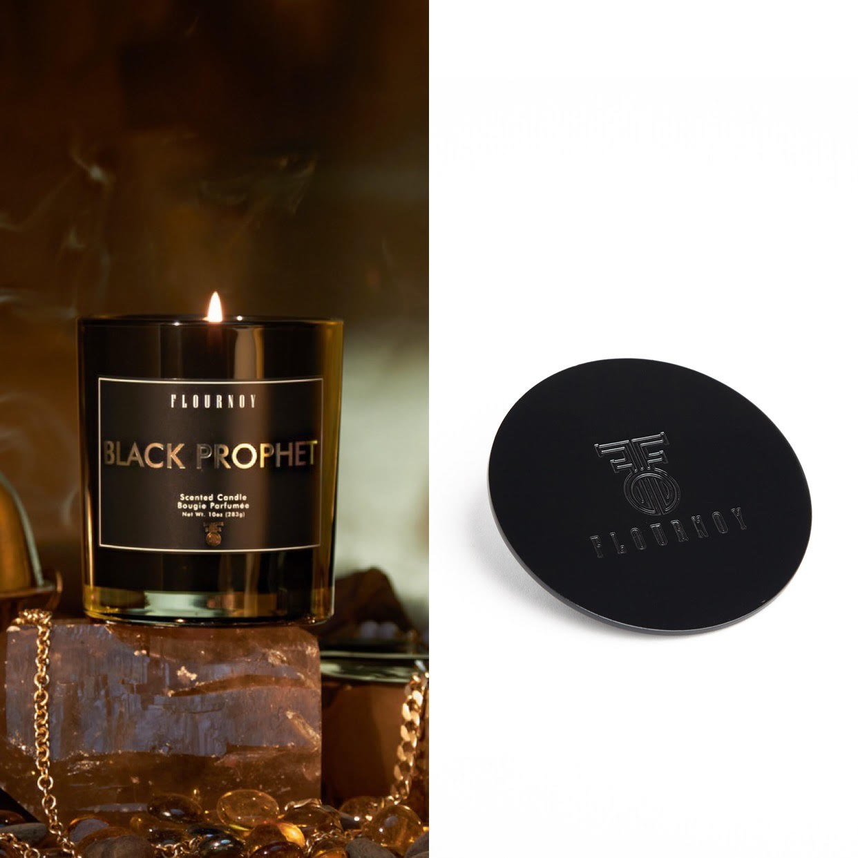 Single Candle + Candle Lid/Snuffer Bundle