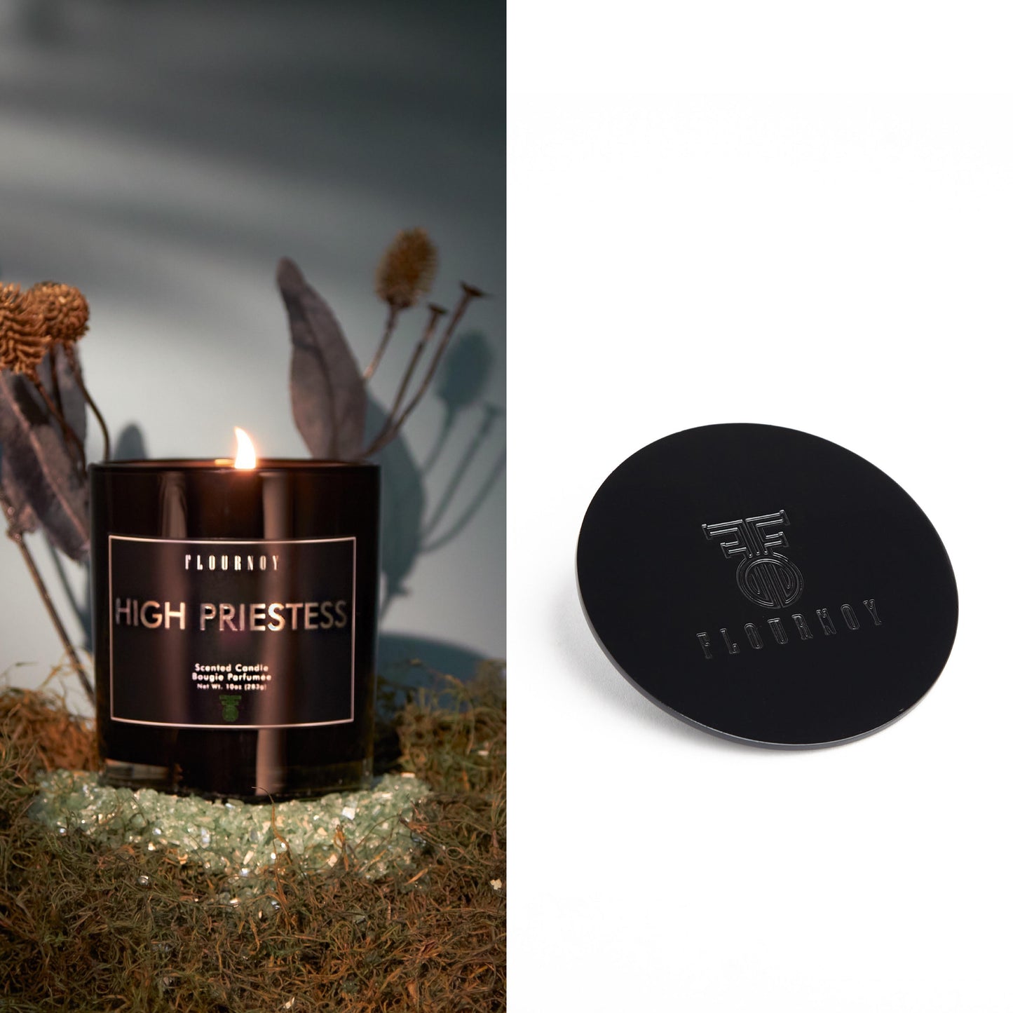 Single Candle + Candle Lid/Snuffer Bundle